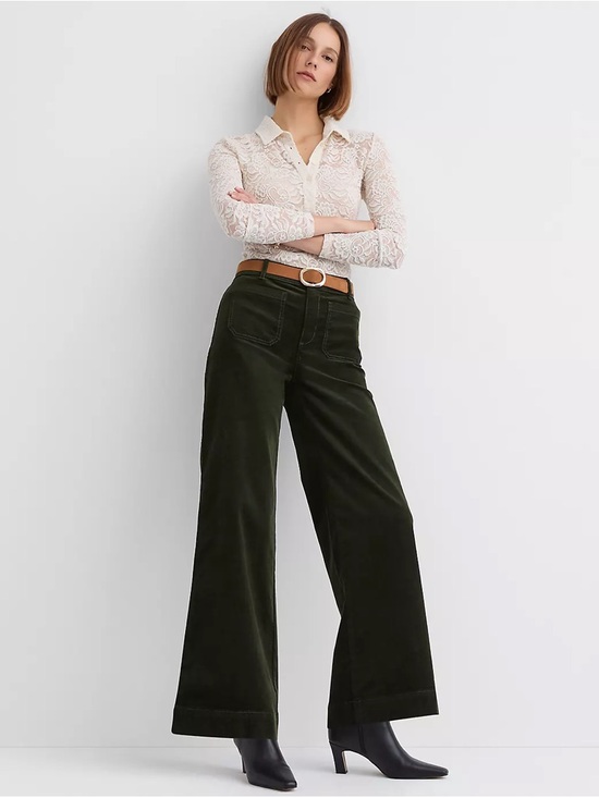 LOFT Pants - The Lift Palmer Wide Leg Corduroy Pants NWOT Size 8